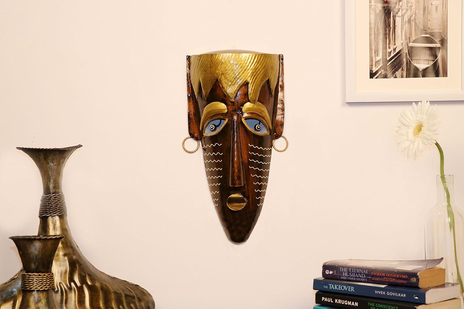 Wall Mask / Decorative Masks Wall Hanging Home Decor Item Metal