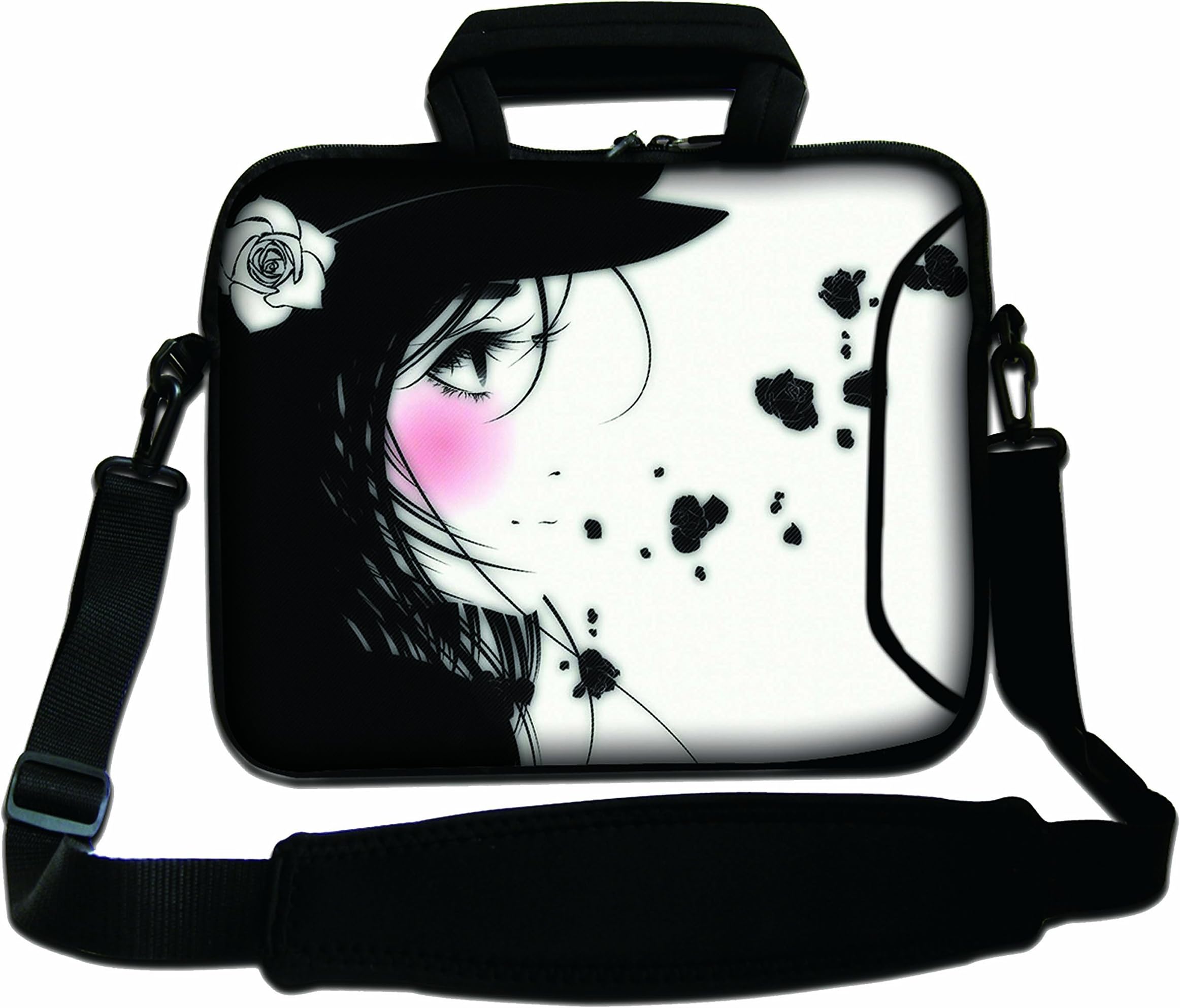 17" Inches Design Laptop Notebook Sleeve Soft Case Bag With Handle and Shoulder Strap for Apple MacBook Air, MacBook, MacBook Pro, MacBook Pro Retina, MacBook Aluminum, Unibody, iBook, PowerBook