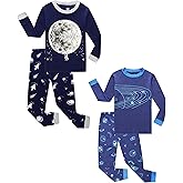 KikizYe Little Big Boys Girls Pajamas Set Kids PJs 100% Cotton Sleepwear