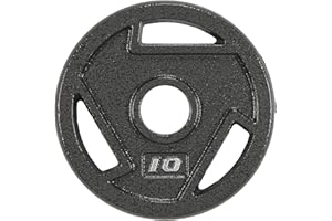 Signature Fitness Cast Iron Plate Weight Plate for Strength Training and Weightlifting, Standard or Olympic, Multiple Sizes
