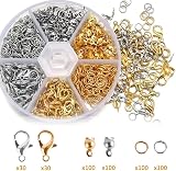 Bafiwu 462pcs Jewelry Making Kit with Lobster Clasps & Jump Rings view 4