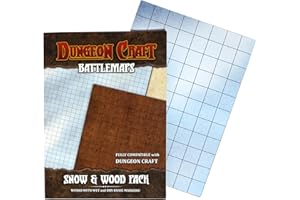 DUNGEON CRAFT Wood and Snow Fully Compatible, Premium Waterproof Double-Sided Gloss Laminated Dimensions 33 * 24 Inches