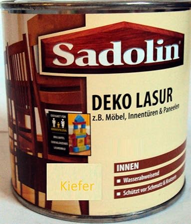 Sadolin Deko Lasur , Farbton kiefer / 375 ml / schützt Holz vor Schmutz u. Kratzern / Wasserabweisend /