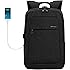 KOPACK Slim Business Laptop Backpack USB Anti Thief/Tear Water Resistant Travel Computer Backpack 15.6 / 17Inch 4Color Magenta/Black/Grey