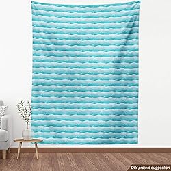 Ambesonne Nautical Fabric by The Yard, Outline