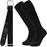 Ultrafun Baseball/Softball Socks and Belt Combo Set for Kids Youth Adult