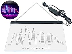 ADVPRO New York City Skyline Silhouette Dual Color