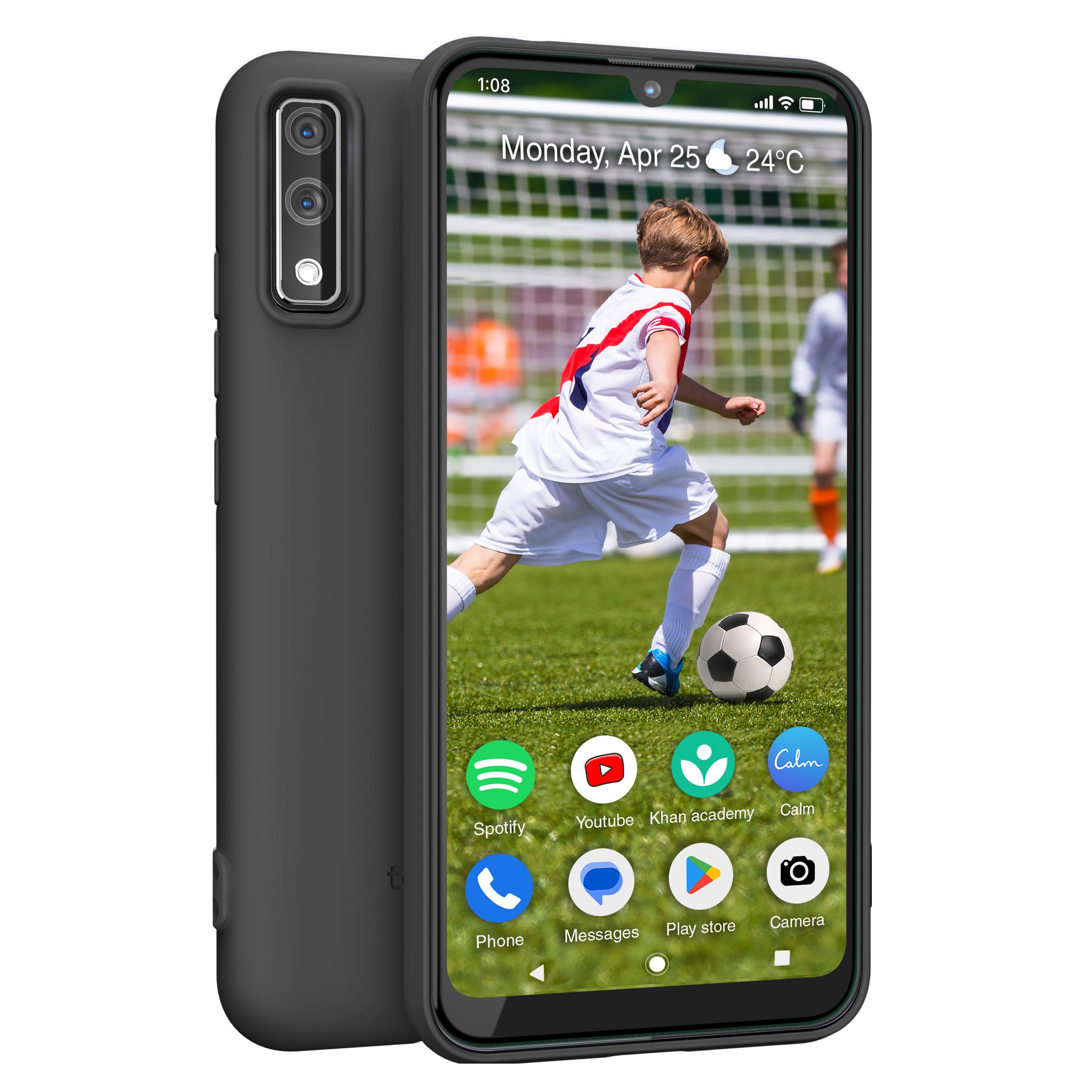 Photo 1 of Teracube Thrive Kids Smart Phone – Safe Android Phone for Kids & Teens with Parental Controls, Block/Limit Social Media and Internet, GPS, Talk & Text, Spam Blocker (Monthly Plan Required)