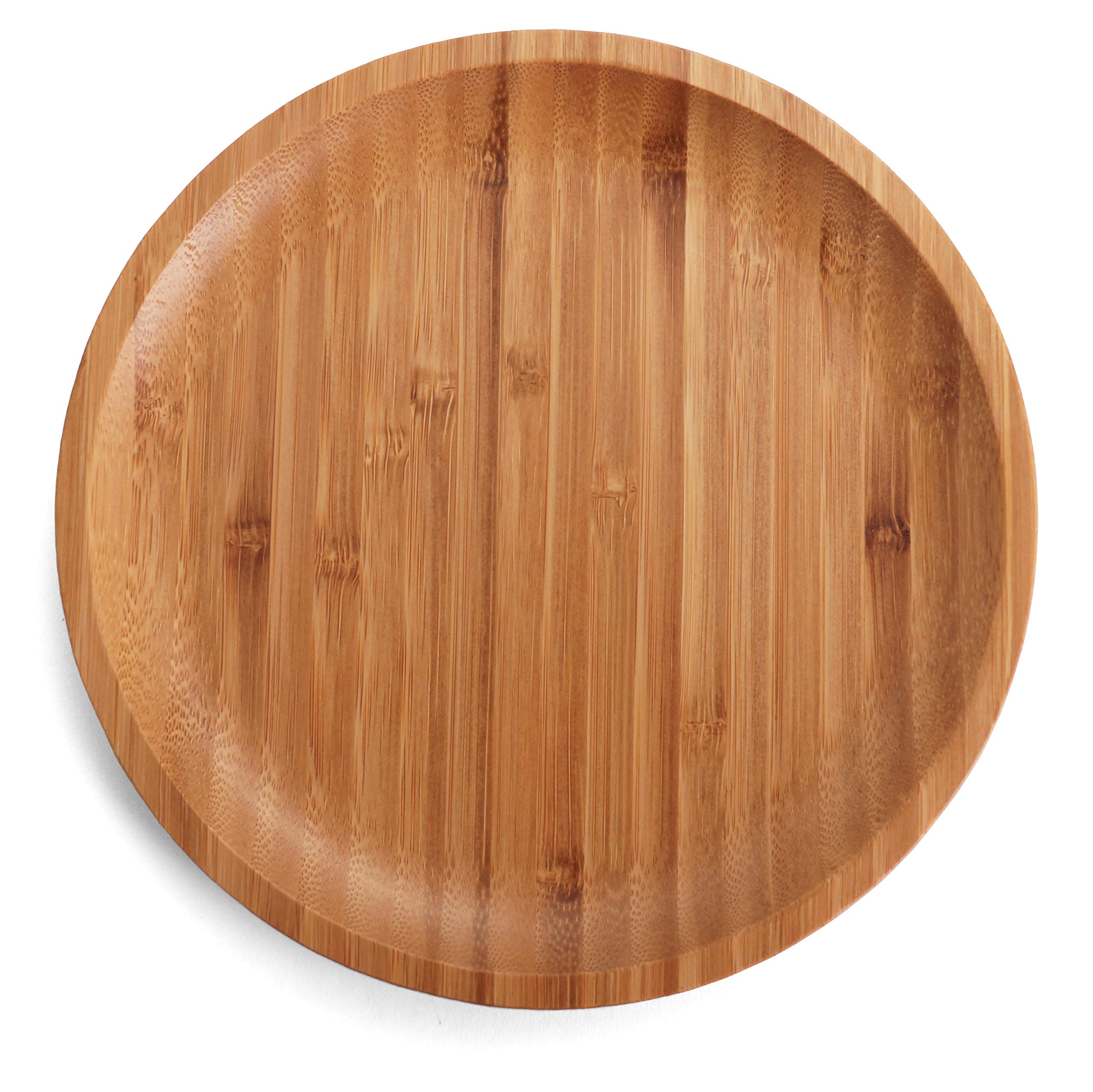 Buy Belari 8" Bamboo Plate Set Bamboo Reusable Plates Round Bamboo Plates Wood Plates