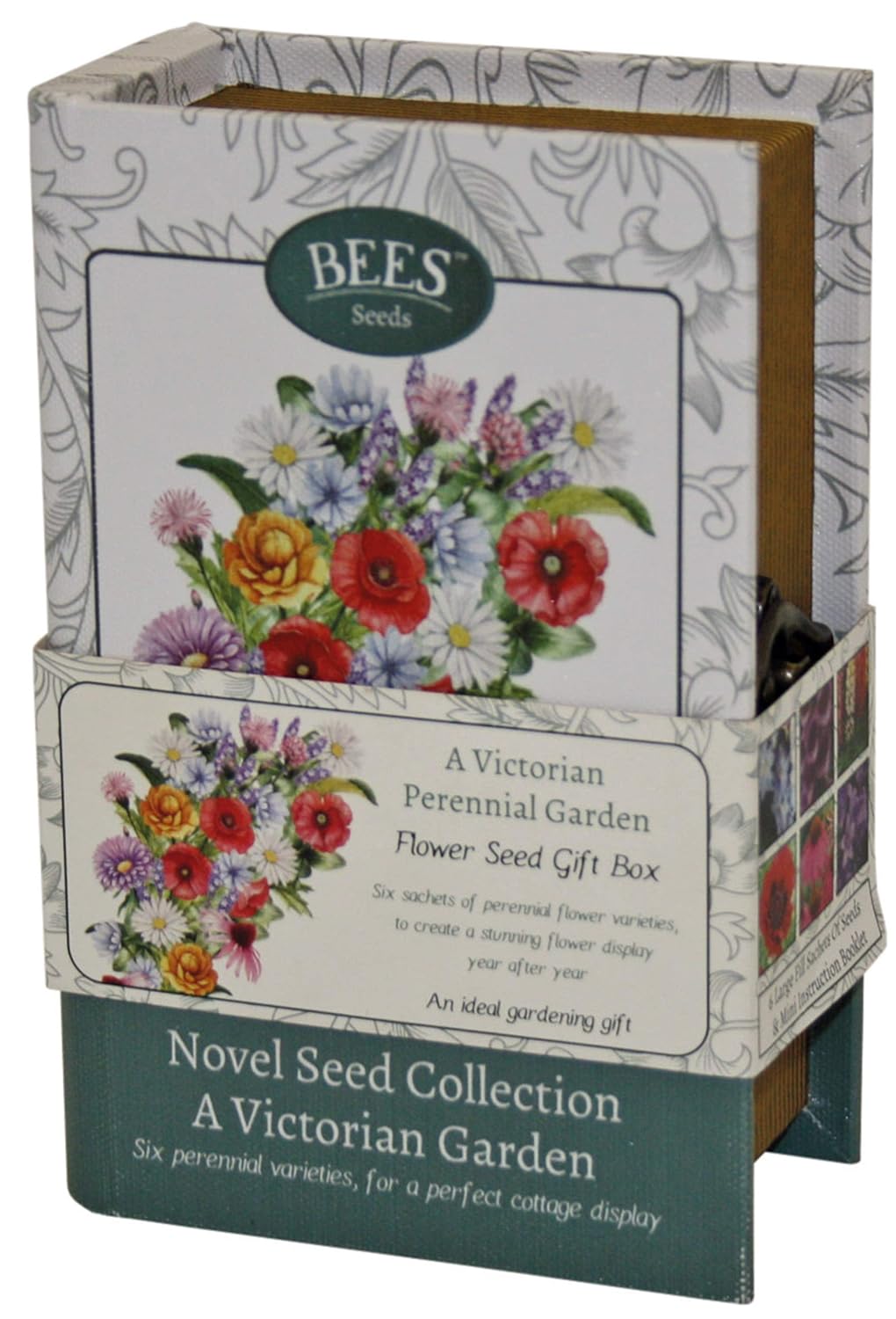 Flowers Garden Outdoors Victorian Garden Or Year In Bloom Book Style Gift Set Of Seed Collections Novel Seed Collection