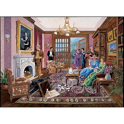 Bits And Pieces 1000 Piece Murder Mystery Puzzle Murder At Bedford Manor By Artist Gene Dieckhoner Solve The Mystery 1000 Pc Jigsaw - 