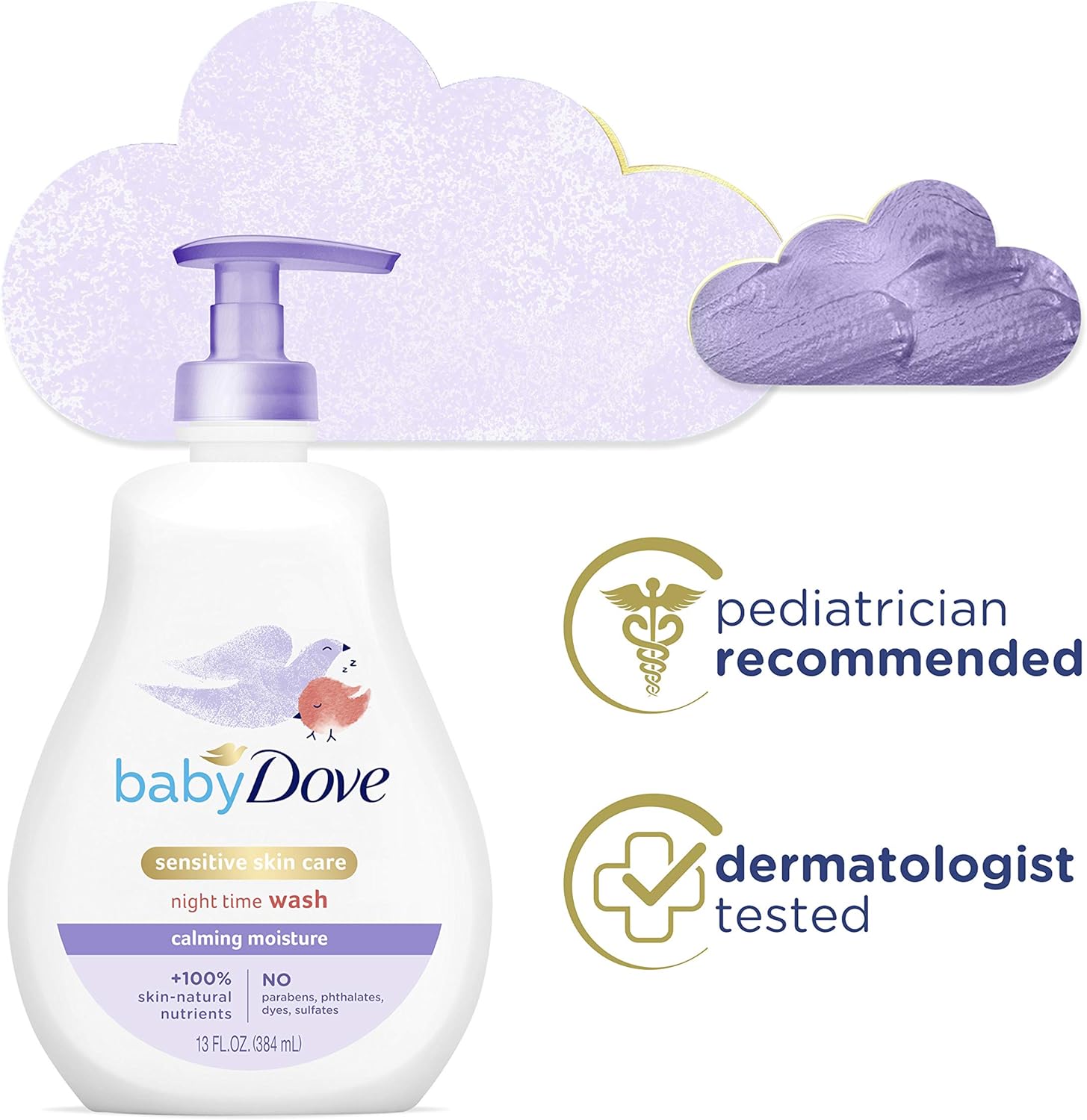 baby dove nighttime tip to toe wash