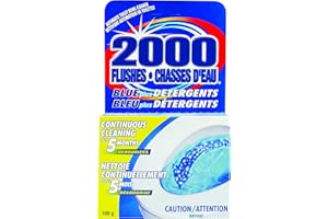 2000 Flushes Automatic Toilet Bowl Cleaner | Blue plus Detergents 100g | Makes scrubbing easier by helping break down toilet 