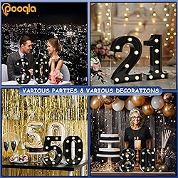 Pooqla Decorative Led Light Up Number