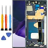 for Samsung Galaxy Note 20 Ultra 5G Screen Replacement with Frame | for Samsung Note 20 Ultra Screen Replacement kit N985 N985F N986U S986U1 LCD Display Touch Screen Digitizer Assembly
