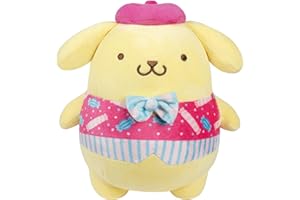 Jazwares Hello Kitty and Friends - 8-Inch Pompompurin Candy Wonderland Plush - Officially Licensed Sanrio Product from Ages 6+