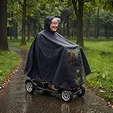 SunMelt Elderly Mobility Scooter Poncho, Wheelchair Rain Cape Cover Bicycle Protective Coat for Snow Dust Sleet Resistance, 64 In x 69 In