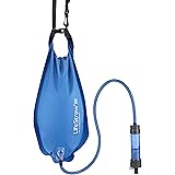 LifeStraw Flex Advanced Water Filter with Gravity Bag - Removes Lead, Bacteria, Parasites and Chemicals Blue, 1 gal