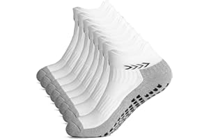 ANSUN Anti-slip Athletic Sock for Men Women, Soccer Sock with Grips, Non-skid Slipper Sock, Trainning Sock for Yoga Gym Football…