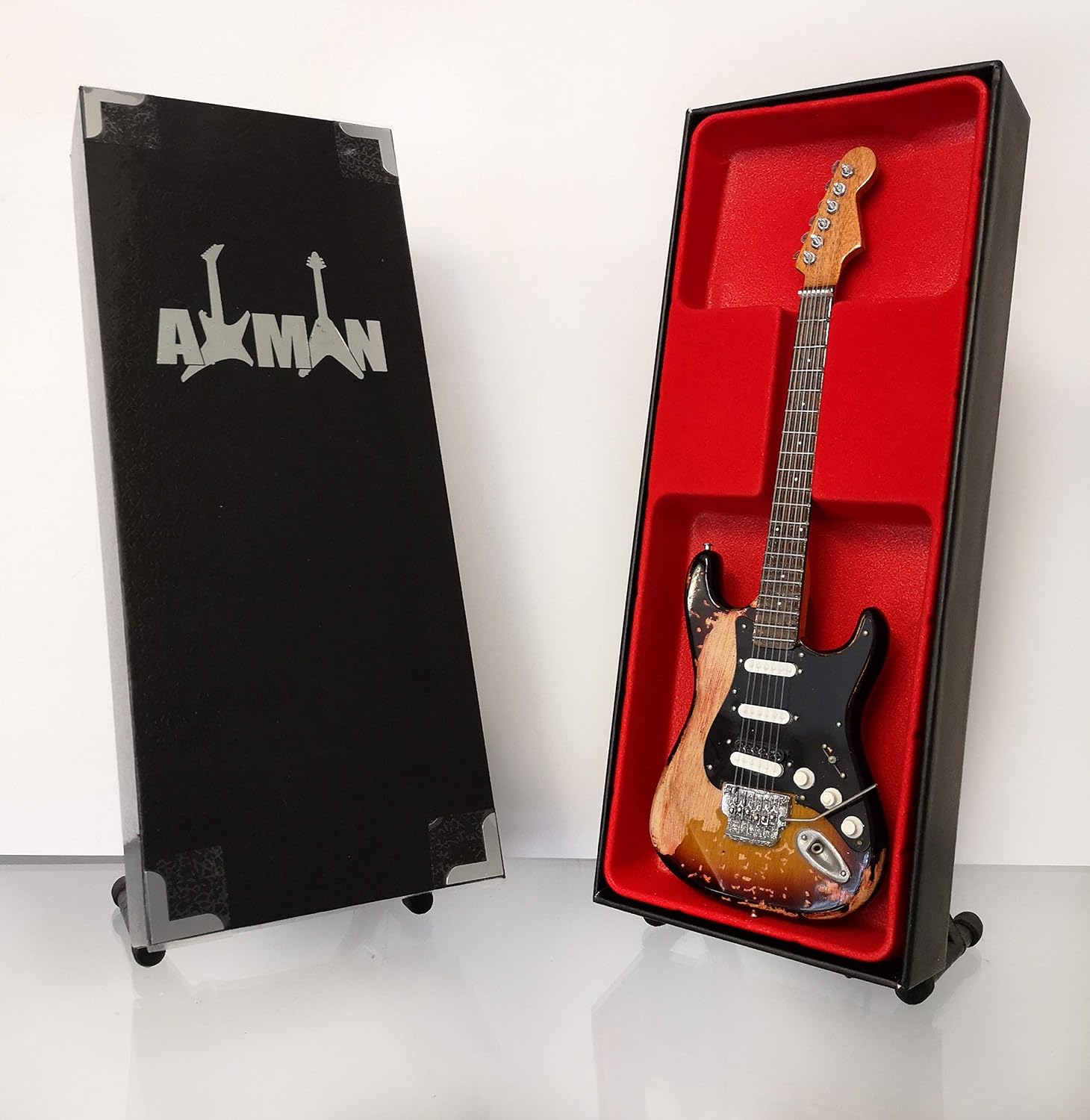 Richie Sambora (Bon Jovi) Miniature Guitar Replica, Music Gifts, Handmade Ornamental 1/4 Scale, Includes a Display Box