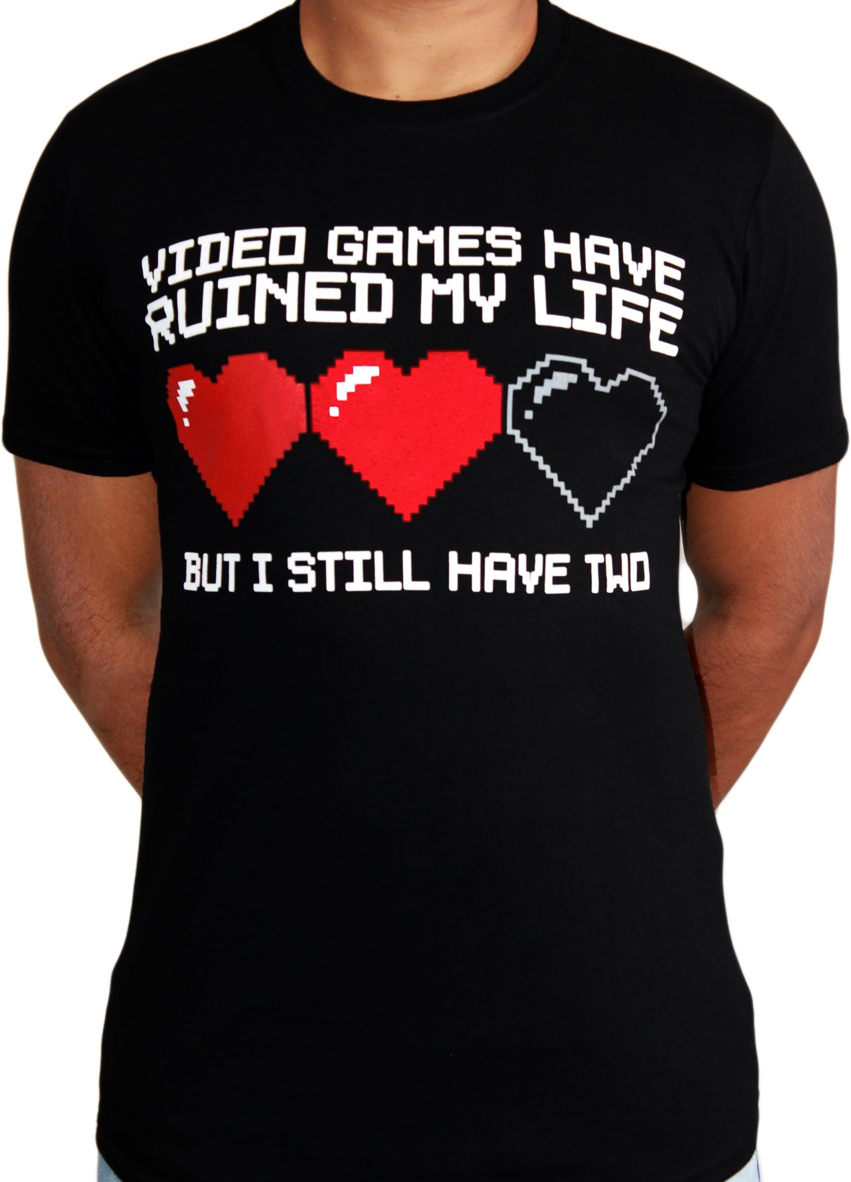 CID Originals Video Games Lives Retro Classic Funny Meme Gamer Mens Black T-Shirt