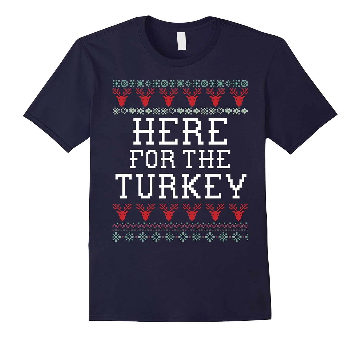 Turkey Funny Holiday Ugly Christmas Sweater T-Shirt-ANZ