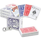 Bicycle Vintage Great Mogul Rider Back Playing Cards 6 Pack - Bundle with 6 Air Cushioned Playing Card Decks | Collectible Bulk Playing Cards
