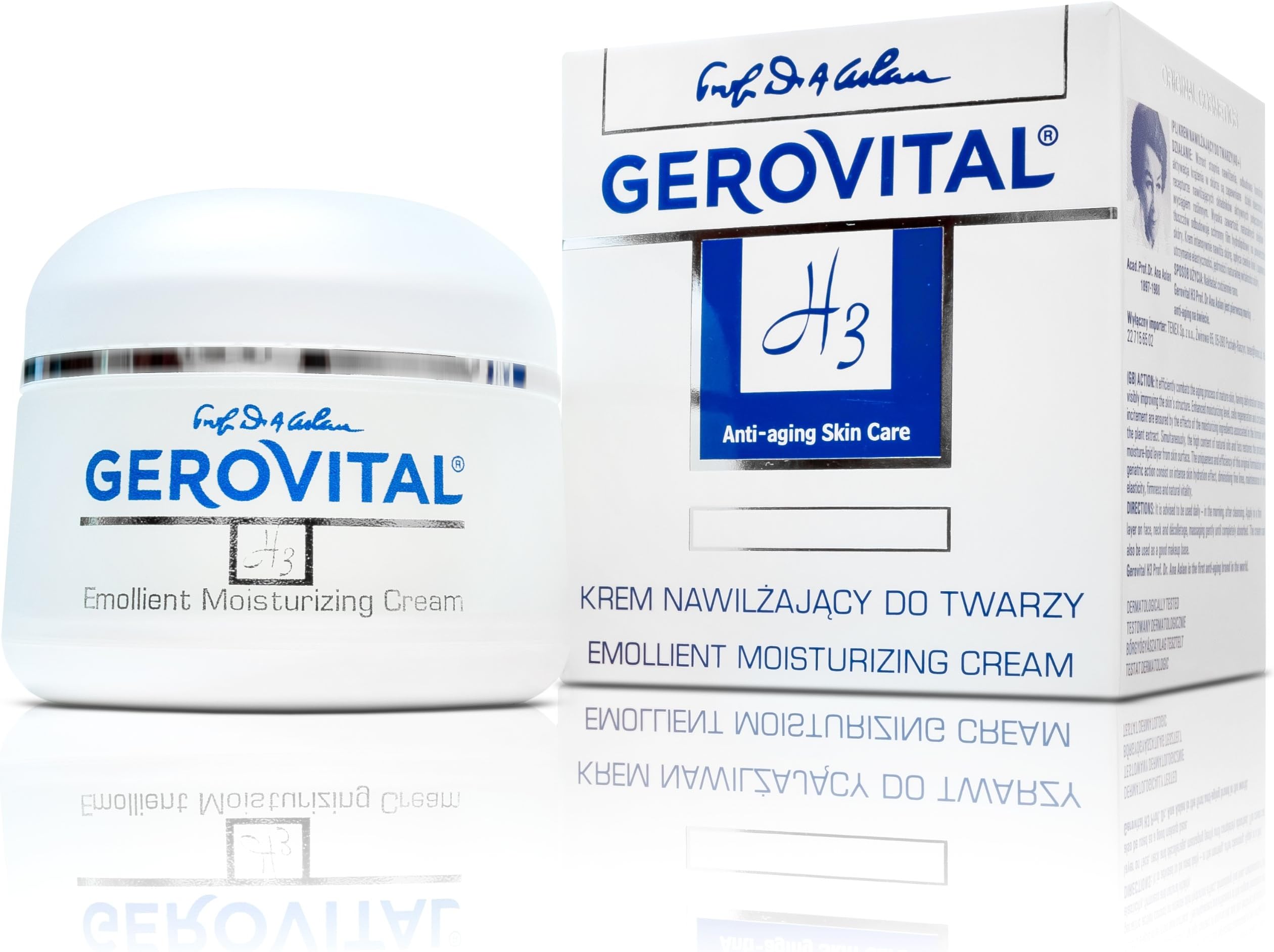 GEROVITAL H3, Emollient Moisturizing Cream (Anti-Aging Skin Care)