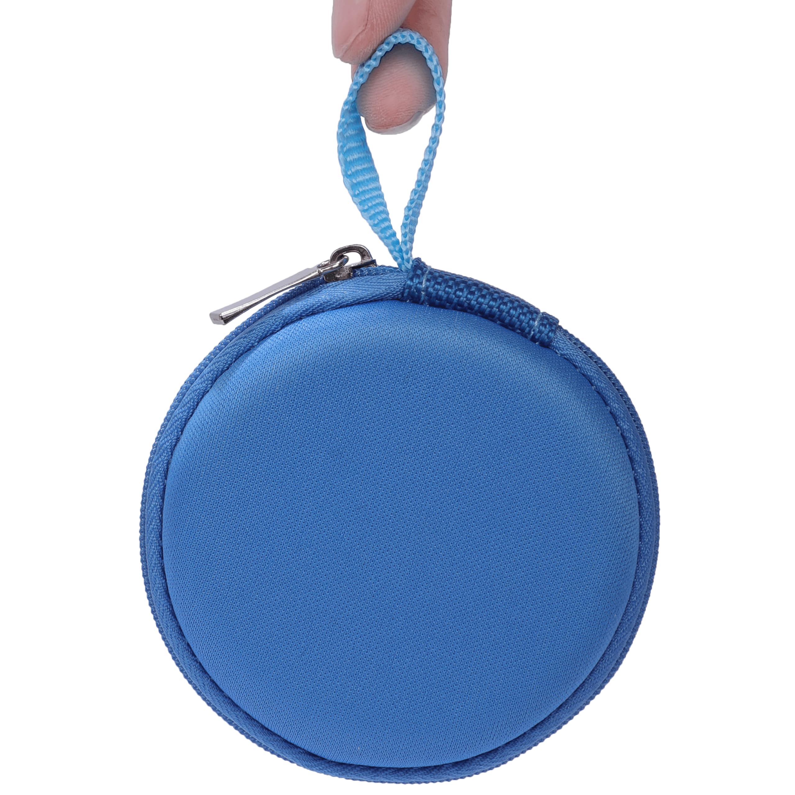 Photo 1 of Ginsco Mini-Portable Hard Shell Earbuds Case for Apple EarPods Headphones USB-C Wired Ear Buds/Samsung Galaxy Wired Earbuds/JBL Endurance Run 2, Travel Case for Earphones and Earplugs (Blue)