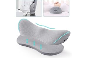 SEEKNOW Lumbar Support Pillow for Bed & Seat Lower Back Pillow for Sleeping Office Chair Back Support Cushion Car Seat Lumbar Support Pillow Lower Back Pain Relief Cushion Perfect for Pregnant,Car,Recliner