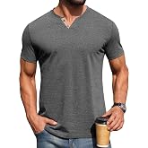 Sailwind Mens Henley Lightweight Shirts Short Sleeve Casual Cotton Button T-Shirts Summer Basic Tee