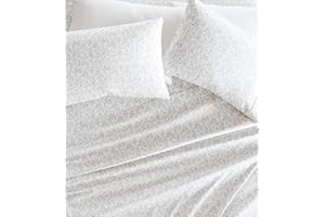Linen Market 4 Piece King Size Sheets (Gray Vines) - Sleep Better Than Ever with These Ultra-Soft & Cooling King Sheets for Your King Size Bed - Deep Pocket Fits 16" Mattress