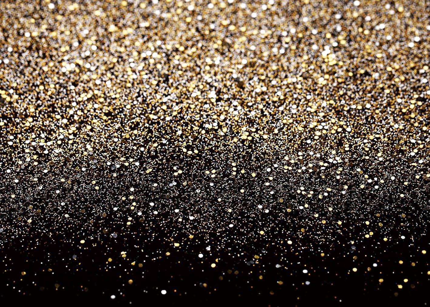 RUINI Black Gold Glitter Sequin Spot Backdrops (Not Glitter) Starry Sky Shining Astract Photo Background Party Wedding Children Newborn Photography Studio Props 7x5FT - Image 4
