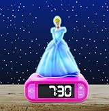 Lexibook Disney Princess Cinderella Nightlight Alarm Clock Pink RL800DP view 3