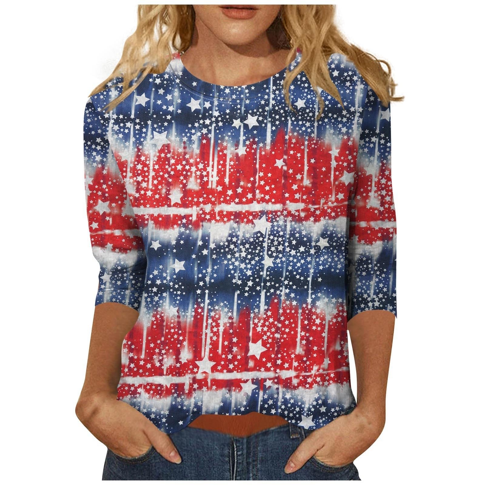 red White and Blue Shirts for Women 4th of Shirts
