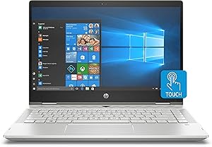 HP Pavilion x360 14" Touchscreen 2-in-1 FHD IPS Laptop Intel Core i5-8265U, 8GB RAM, 256GB PCIe NVMe M.2 SSD (Renewed)