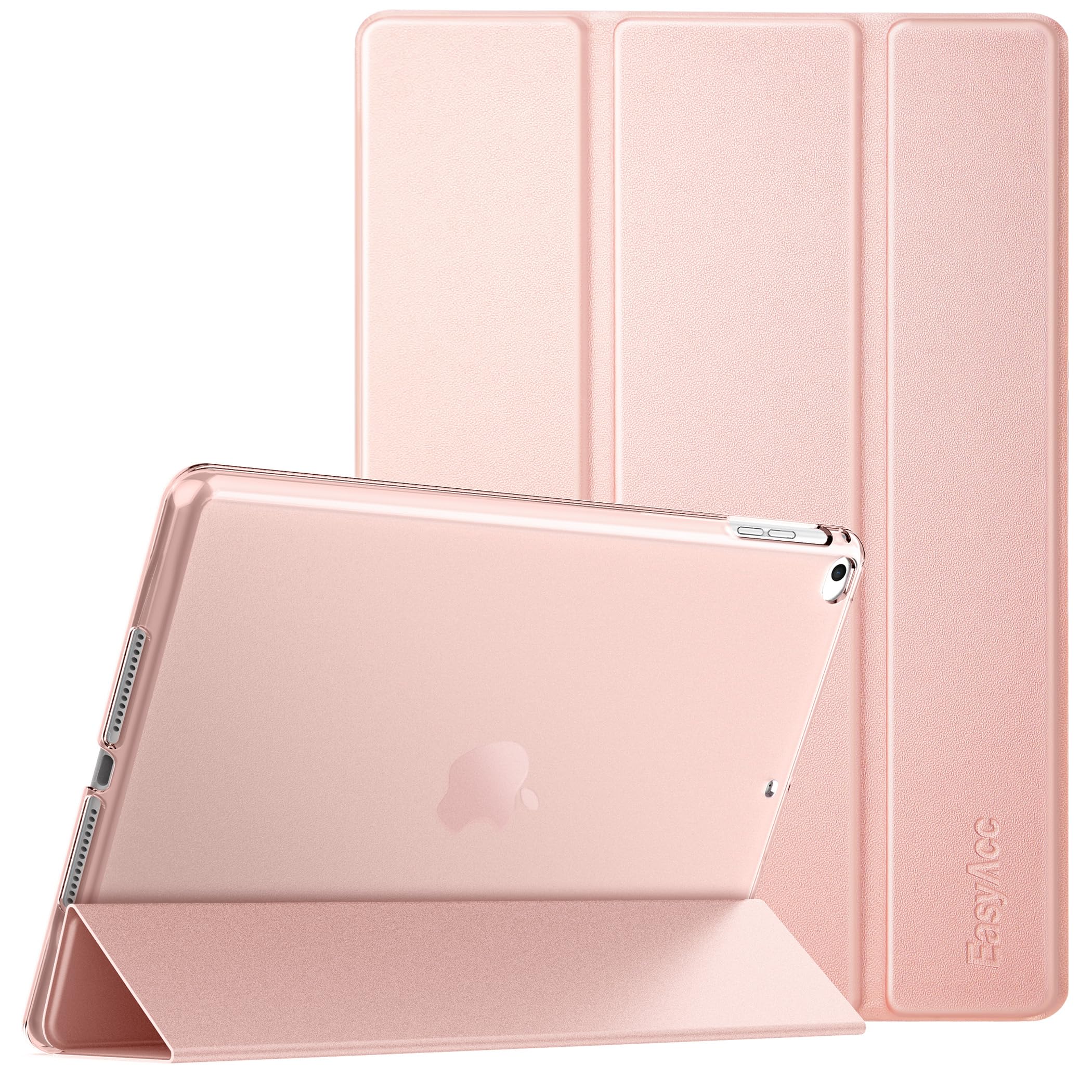 EasyAcc Case for iPad 9.7 inch 6th/5th Gen(NOT for iPad Air 5th Gen), iPad Air 2 2018 2017, Protective Cover with Stand, Auto Sleep Wake, Hard PC Case, Pink — image 1