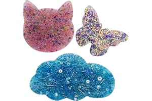 TITATA 3pcs Non-Sticky Skin Picking Fidget Toys, Silicone Picking Sensory Pick Fidget Pad, Skin Picking Pocket Pads to Pick Dig and Peel for Dermatillomania ADHD OCD