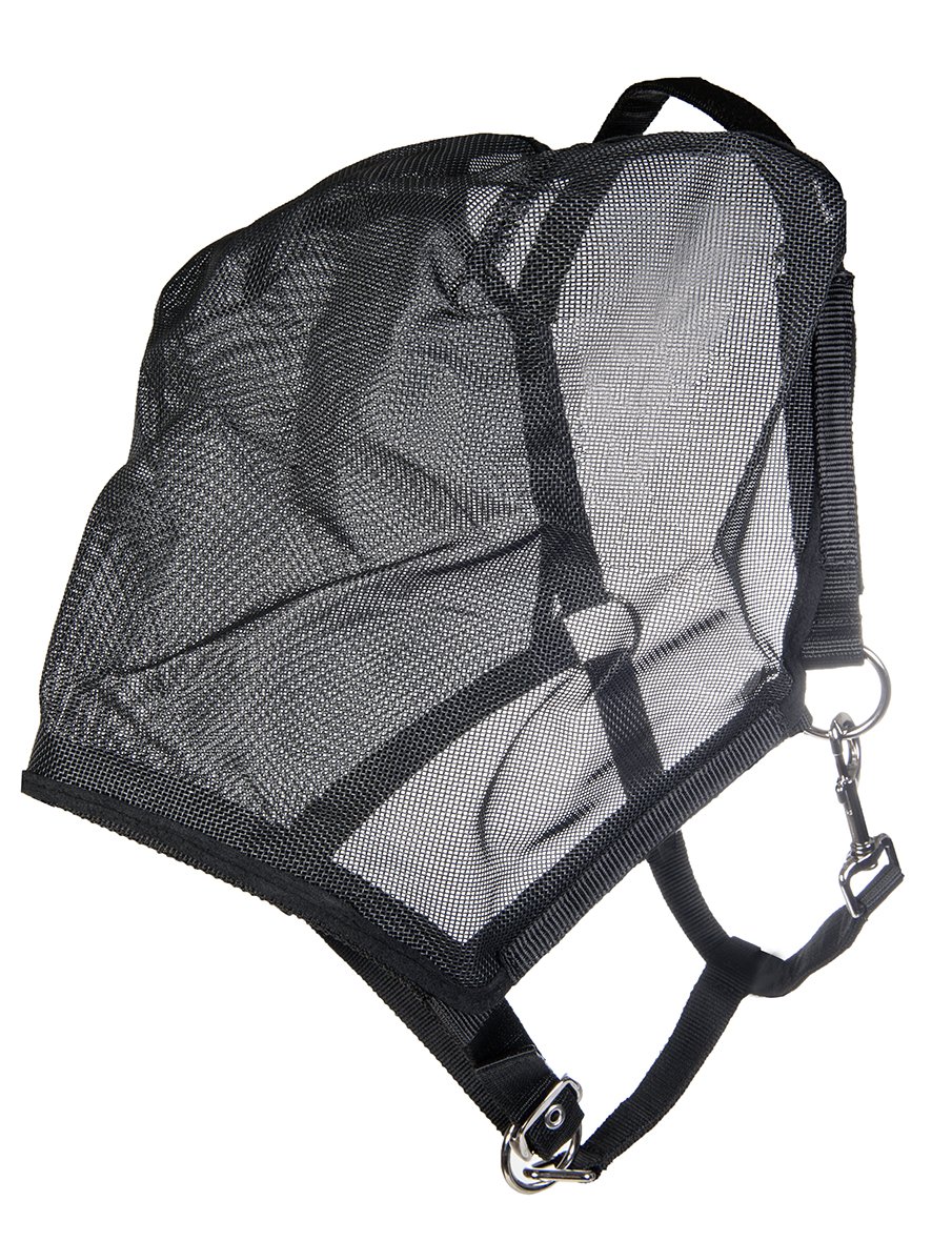 HKM Fly Shield Halter Black Full