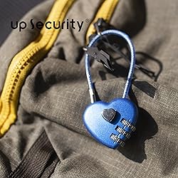 UP Security 3 Digit Combination Lock, Combo Cable