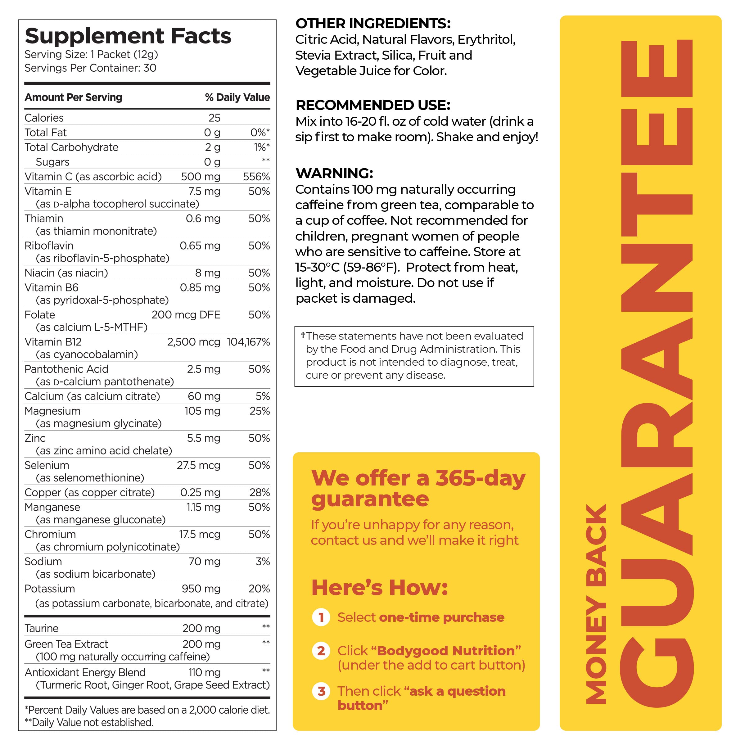 Pureboost Clean Energy and Superfoods Bundle. 60 Stick Packs Boosted with B12, Vitamin C and More. Fruity Combo Pack + Superfoods Combo Pack which Includes 7 Organic Superfoods + Apple Cider Vinegar