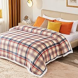inhand Sherpa Throw Blanket Family-Friendly Brown