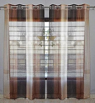 Buy Tissue Net Double Shade Curtain Whiteout Eyelet Polyester For