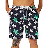 KAILUA SURF Mens Swim Trunks Long, Quick Dry Boardshorts, 9 Inches Inseam Bathing Suits with Mesh Lining