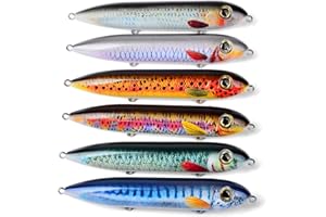 PROBEROS Catfish Rattling Line Float Lure for Catfishing - Catfish Spook Rattle Fishing Floats Peg for Santee Rig Catfish Fishing - 4/5.3 Inch(6-Pack)