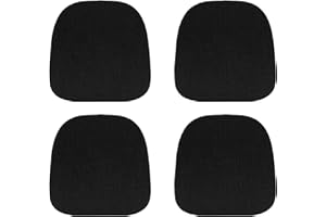 Tromlycs 14x14 Metal Chair Cushions Pads Set of 4 for Tolix Metal Chairs Small Seat Cushions 14 inch Black