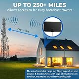 GLOBAL TECH Indoor TV Aerial 250 Mile Range Amplified Digital Antenna UK view 4