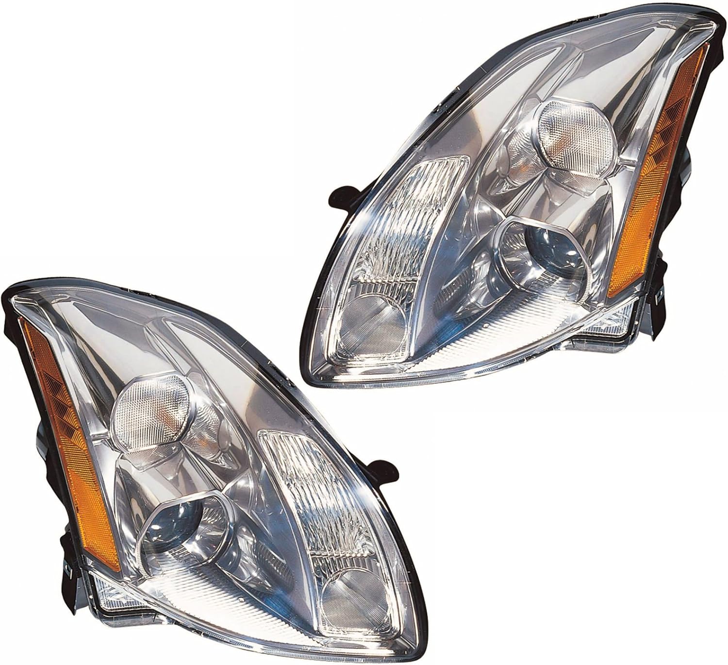 Xenon HID Headlights Headlamps Left & Right Pair Set for 2004 Nissan