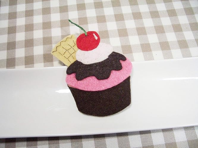 Imán de fieltro Tarta de Cereza: Amazon.es: Handmade