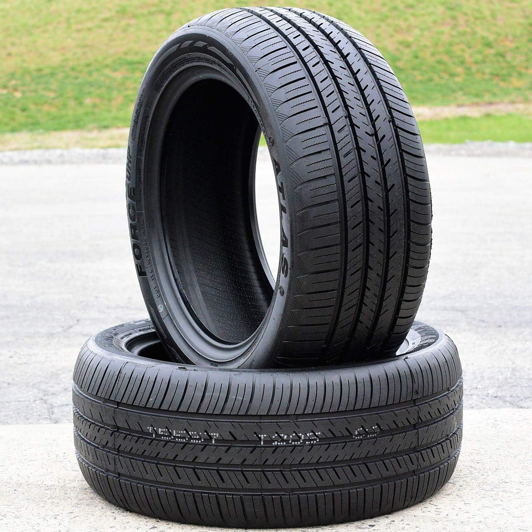 Set of 2 (TWO) Atlas Tire Force UHP All-Season High Performance Radial Tires-245/45R19 245/45/19 245/45-19 102W Load Range XL 4-Ply BSW Black Side Wall
